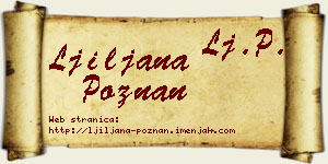Ljiljana Poznan vizit kartica